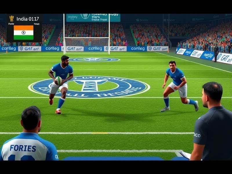 Indian players discussing Super Rugby India Stars strategies online